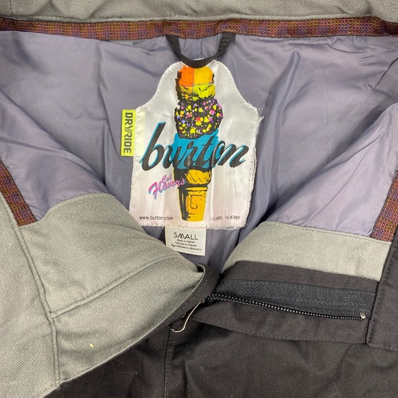 Burton Lucky Dry ride Black Snowboard Snow Pant With Vents Women's Small Winter - Picture 9 of 9